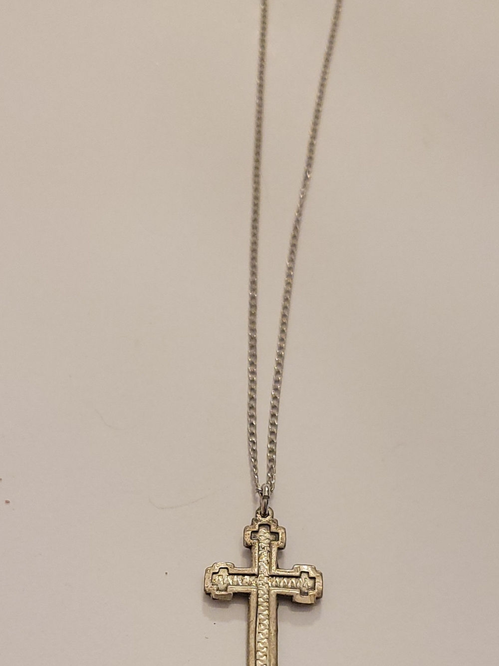 925 Silver Cross Pendant Necklace - Classic Religious Jewelry